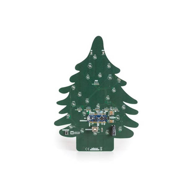 Soldeer- & programmeerkit, XL-printplaat, kerstboom, met houder