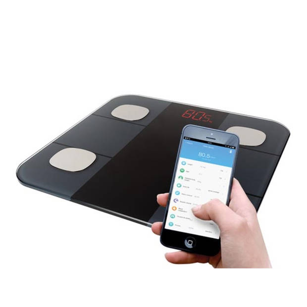 Perel Smart Weegschaal met Tuya-app (android & IOS) - max 180 kg - lichaamsanalyse