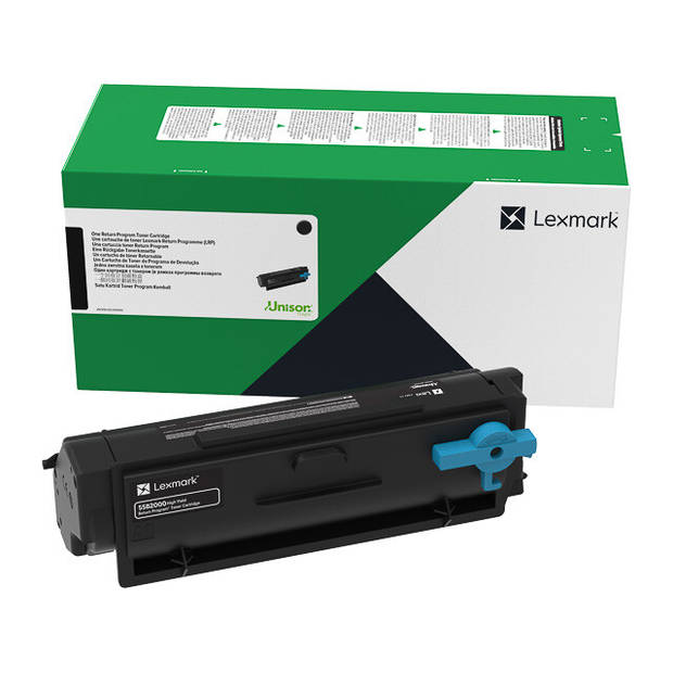 55B2000 LEXMARK MS/MX toner black return