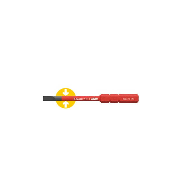 Wiha Bit slimBit electric sleufkop (34581) 5,5 mm x 75 mm