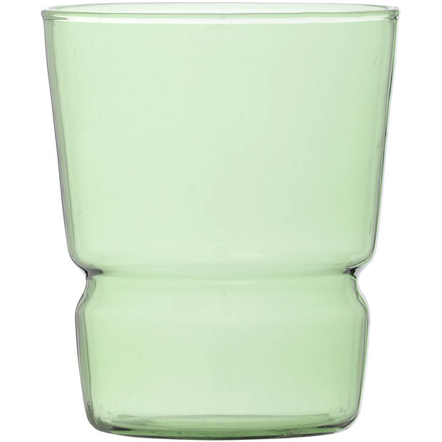 Blokker Heritage waterglas - 350ML - groen