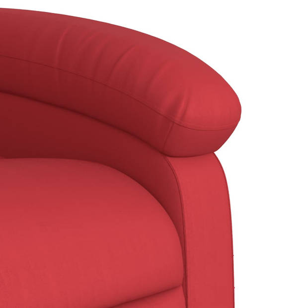 vidaXL Fauteuil verstelbaar kunstleer rood