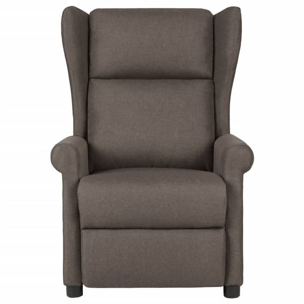 vidaXL Fauteuil verstelbaar stof bruin