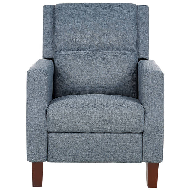 Beliani EGERSUND - TV-fauteuil-Blauw-Polyester