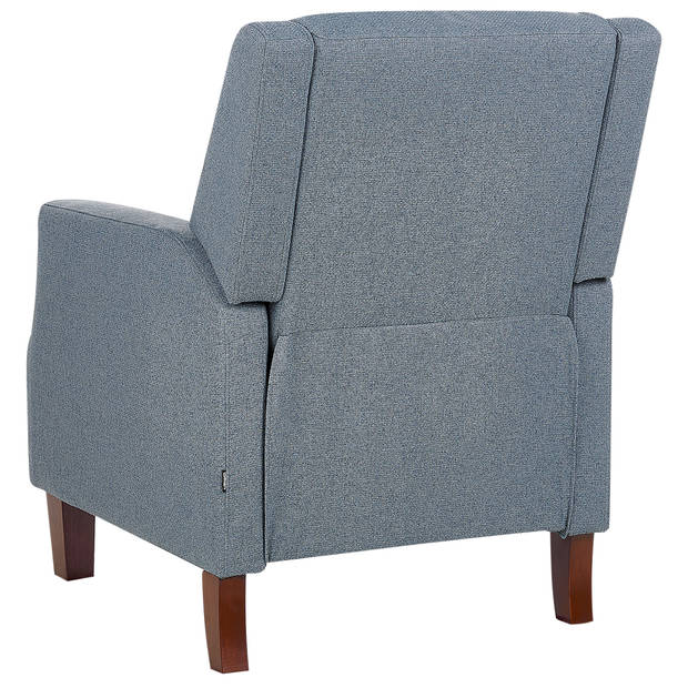 Beliani EGERSUND - TV-fauteuil-Blauw-Polyester