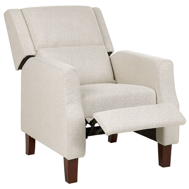 Beliani EGERSUND - TV-fauteuil-Beige-Polyester