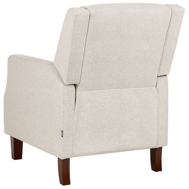 Beliani EGERSUND - TV-fauteuil-Beige-Polyester