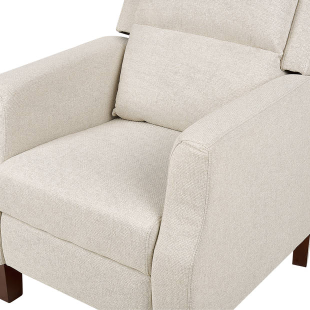 Beliani EGERSUND - TV-fauteuil-Beige-Polyester