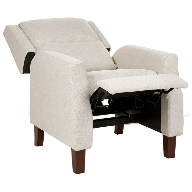 Beliani EGERSUND - TV-fauteuil-Beige-Polyester