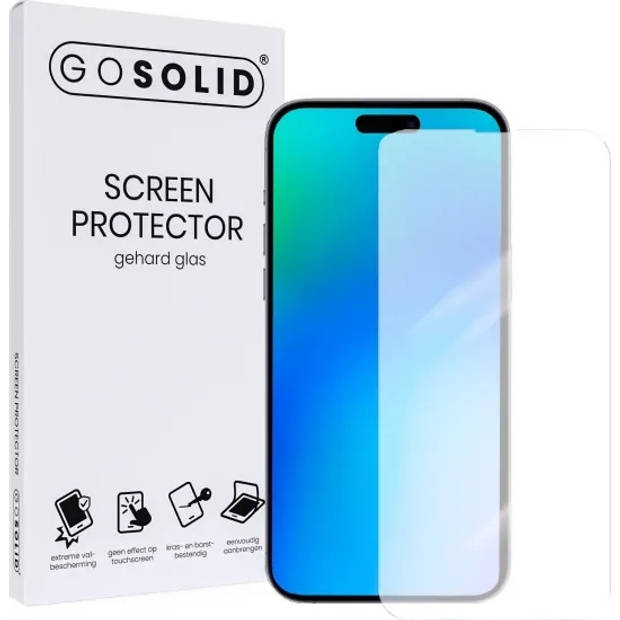 GO SOLID! Apple iPhone 15 screenprotector gehard glas