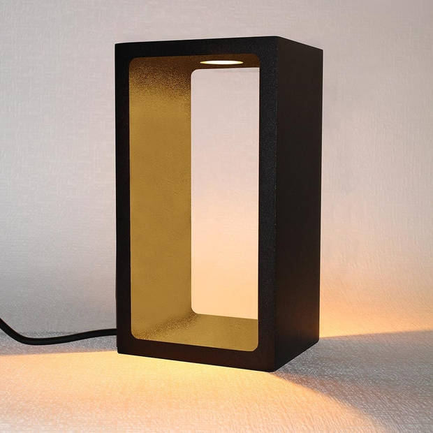 Artdelight Tafellamp Corridor H 18 cm B 10 cm zwart
