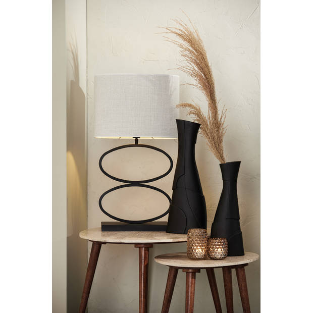 Light&living Vaas deco 18,5x11,5x49,5 cm JEWO zwart