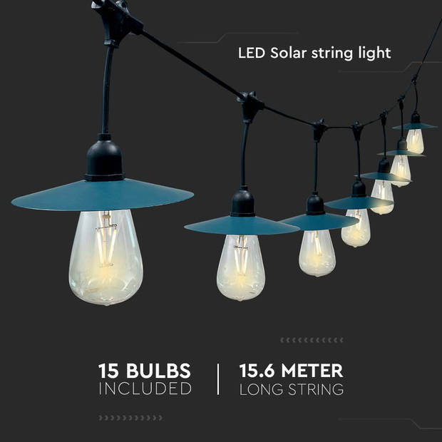 V-TAC VT-715S Zonne-strenglampen - IP44 - 50 Lumen - 3000K