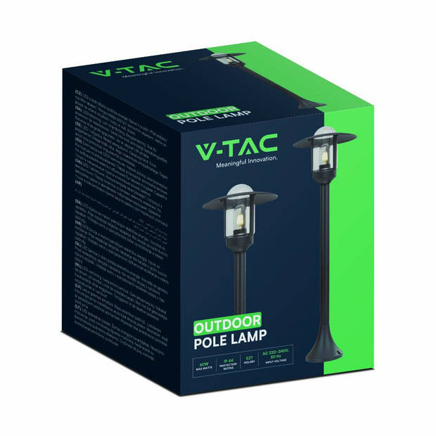 V-TAC VT-1159 Buitenverlichting - Staande Lampen - IP44 - Matzwarte behuizing