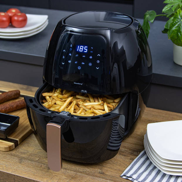 Klausberg 7572 - Airfryer - Zwart - 1800 Watt - 7,7 liter !!