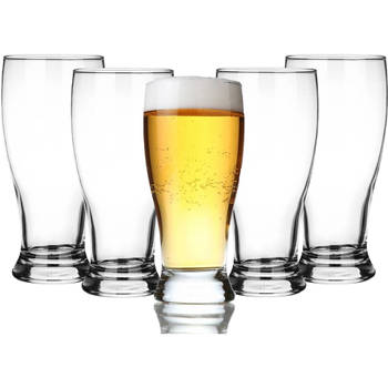 Glasmark Bierglazen - 6x - fluitje - 500 ml - glas - speciaal bier - Bierglazen