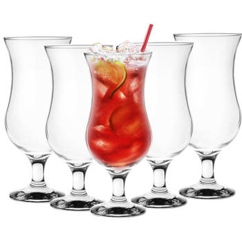 Glasmark Cocktail glazen - 6x - 420 ml - glas - pina colada glazen - Cocktailglazen