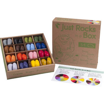 Crayon Rocks waskrijtjes Just Rocks in a Box - 4 x 16 kleuren