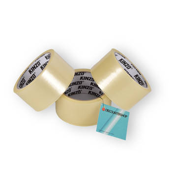 Verpakkingstape 3x rollen Plakband Bruine tape 320g transparent voor Kinderen en volwassenen 5cm*9.5cm