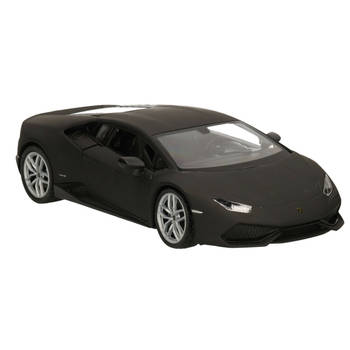 Welly modelauto Lamborghini Huracan - matzwart - schaal 1:24 - Speelgoed auto's