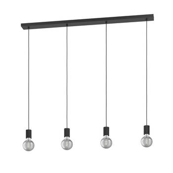 EGLO Nogalte hanglamp - E27 - 117 cm - Rechthoek - Zwart
