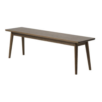 Giga Living - Halbankje Bruin Eikenhout - Zitdiepte 35cm - 150x35x45cm