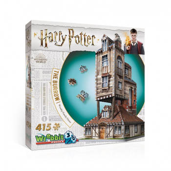 Wrebbit 3D Puzzel - Harry Potter The Burrow - 415 stukjes