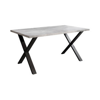 Meubella Eetkamertafel Berry - Betonlook - 160 cm