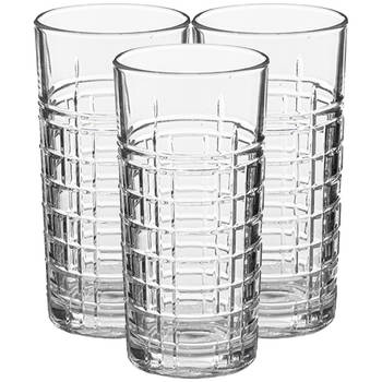 Secret de Gourmet longdrinkglazen Nice - set 8x stuks - 300 ml - glas - transparant - luxe uitstraling - Longdrinkglazen