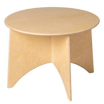 Van Dijk Toys houten ronde kinder tafel doorsnede 75 cm hoogte 60 cm