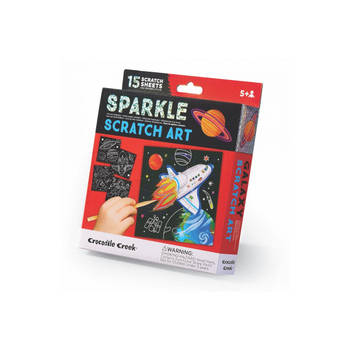 Crocodile Creek Sparkle Kraskaarten Ruimtevaart - 15 kaarten