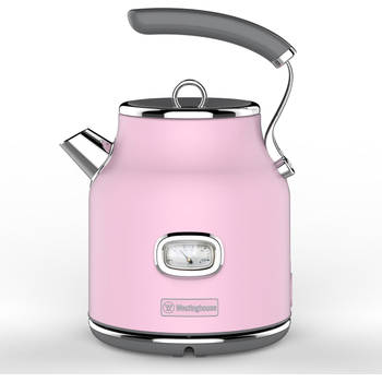 Westinghouse Waterkoker Retro Collections - 2200 W - roze - 1.7 liter - WKWKH148PK