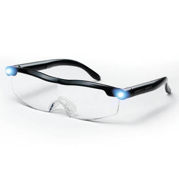 Mighty Sight Glasses, Vergrootglas Bril met LED Verlichting, Leesbril, Zoom Loep Bril