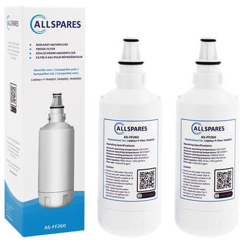 AllSpares Waterfilter (2x) voor koelkast geschikt voor Liebherr 7440002