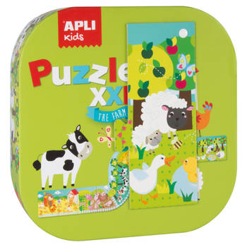 APLI Kids APLI - Boerderij XXL puzzel 12-delig 188mm (158x53cm)