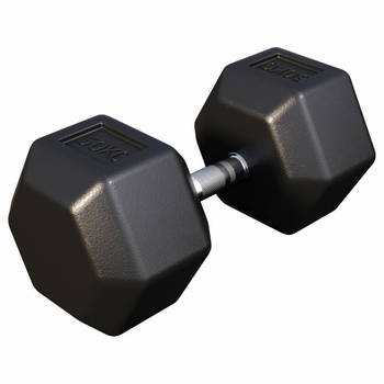 Gorilla Sports Dumbbell - 1 x 50 kg - Gietijzer - Hexagon - Halter