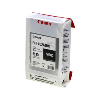 Canon PFI-102 MBK inktcartridge mat zwart
