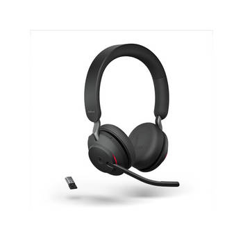 Jabra Evolve2 65 MS Stereo Headset zwart BT USB-A