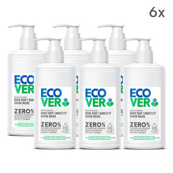 Ecover Handzeep Gevoelige Huid Voordeelpak 6 x 250 ml ZERO Sensitive Ecologisch