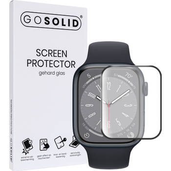 GO SOLID! Screenprotector voor Apple watch Series 8 (45 mm) gehard glas