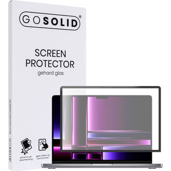 GO SOLID! Screenprotector voor MacBook pro (2021) 14,2-inch M1 Max gehard glas