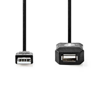 Nedis Actieve USB-Kabel - CCGL60EXTBK100