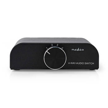 Nedis Analoge Audio-Switch - ASWI2424AT - Antraciet