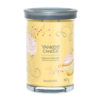 Yankee Candle Geurkaars Large Tumbler - met 2 lonten - Vanilla Cupcake - 15 cm / ø 10 cm