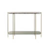 Light&living Side table 103x37x80 cm BESUT marmer groen+glas-goud