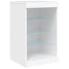 vidaXL Dressoir met LED-verlichting 41x37x67 cm wit