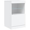 vidaXL Dressoir met LED-verlichting 41x37x67 cm wit