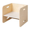 Van Dijk Toys houten kubusstoel / kinderstoel Wit - 32x32x32cm vanaf 1 jaar (kinderopvang kwaliteit)