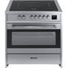 Wiggo WIO-E921A(XX) - Freestanding - Induction - Elektrische Oven - 90cm - 8 Function - 121 Liter - 3000 W - Inox