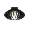 EGLO Cossano 3 plafondlamp - E27 - Ø38 cm - Hout - Zwart